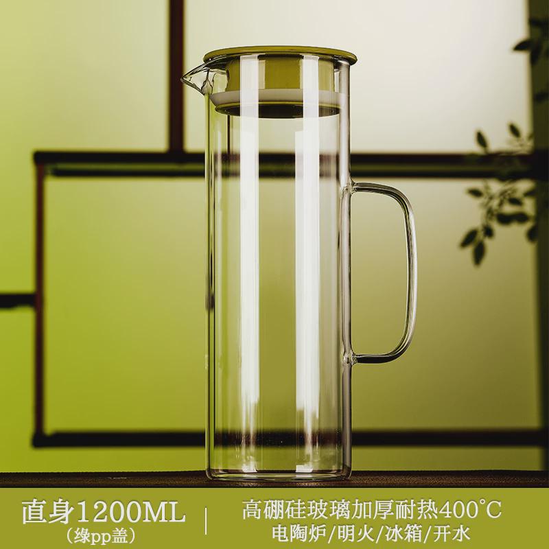凉凉水杯果茶壶大容量冰水壶凉茶壶套装家用冷水壶玻璃耐高温新款