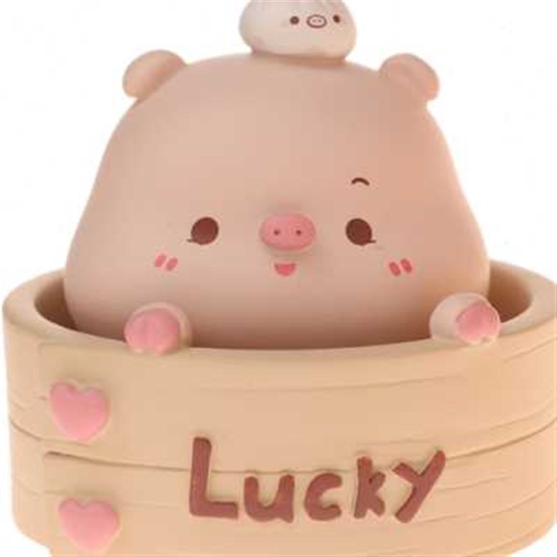 piyo皮呦小猪汽车摆件摇头公仔可爱车载猪猪装饰品办公室桌面女生