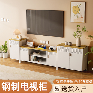 福凯祥家用钢制电视机柜客厅厨房铁艺储物柜现代简约金属收纳柜子