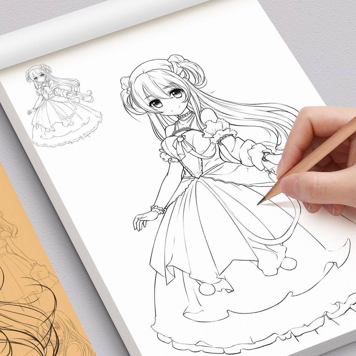 手绘描摹本线稿入门绘画素描画册