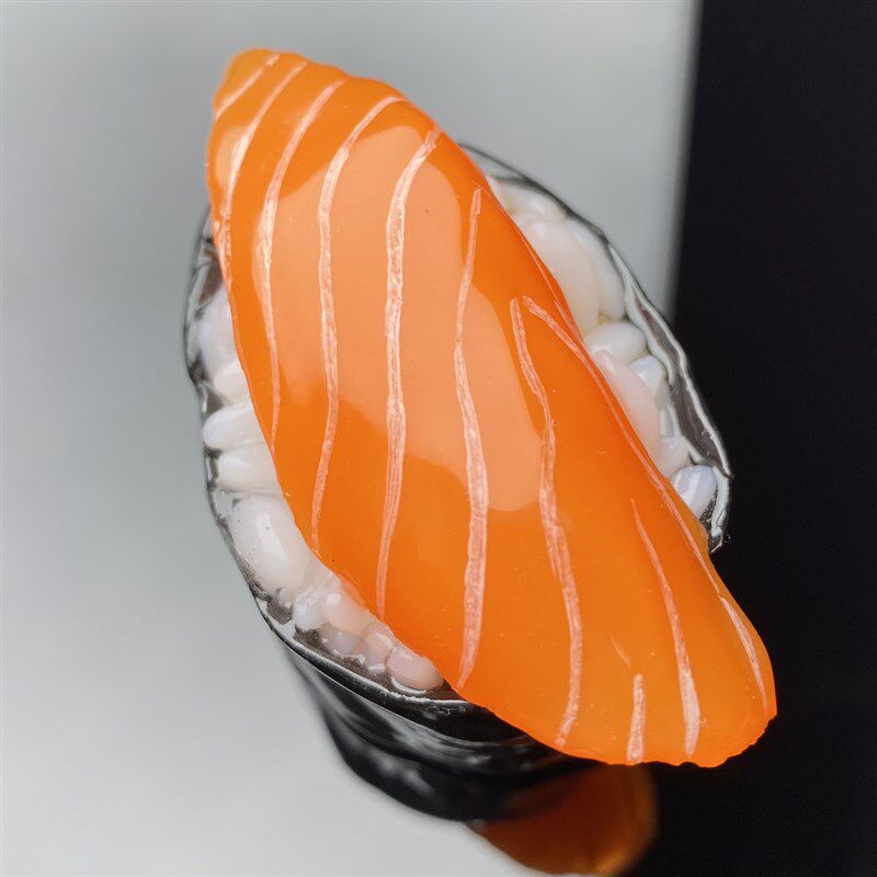 寄居蟹替换壳 三文鱼 鱼子酱 寿司壳 北极贝鳗鱼熟虾 手工替换壳