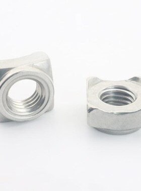 304不锈钢四角焊接方块螺母 DIN928A 四方焊接螺母A型螺母M5M6M8