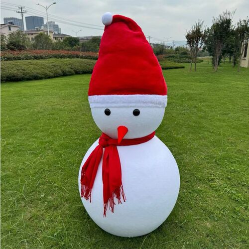 圣诞节雪人摆件大号雪人道具公仔酒店商场橱窗装饰场景布置大雪人