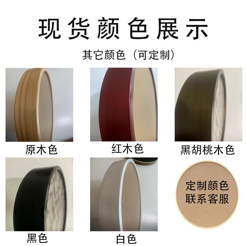 定制灯带圆形画框带灯实木卧室挂画木质灯光背景墙玄关现代装饰画