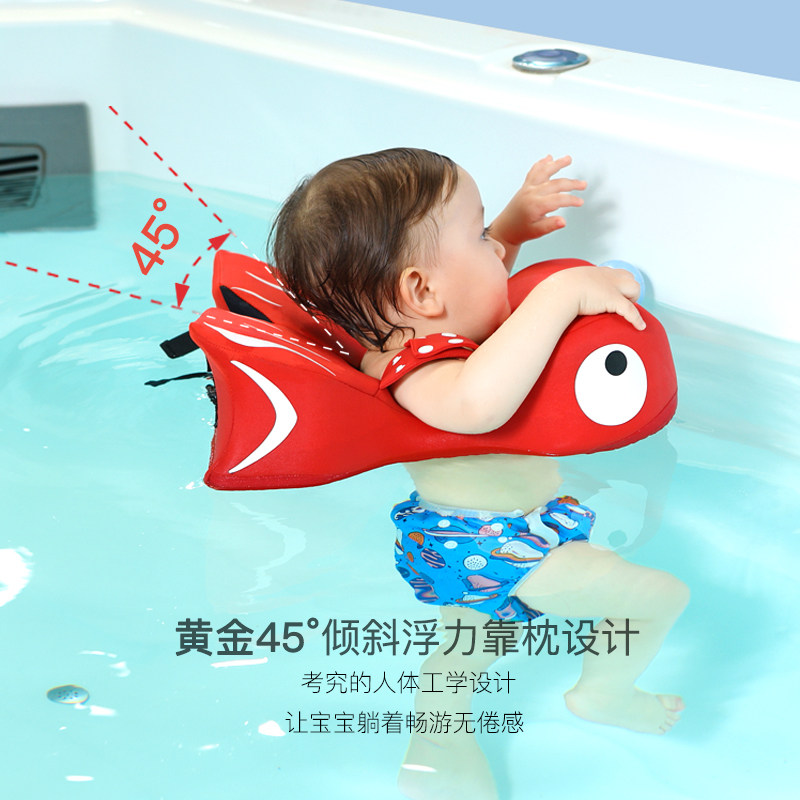 婴儿游泳圈免充气幼儿腋下圈儿童防侧翻04岁趴圈宝宝洗澡坐圈