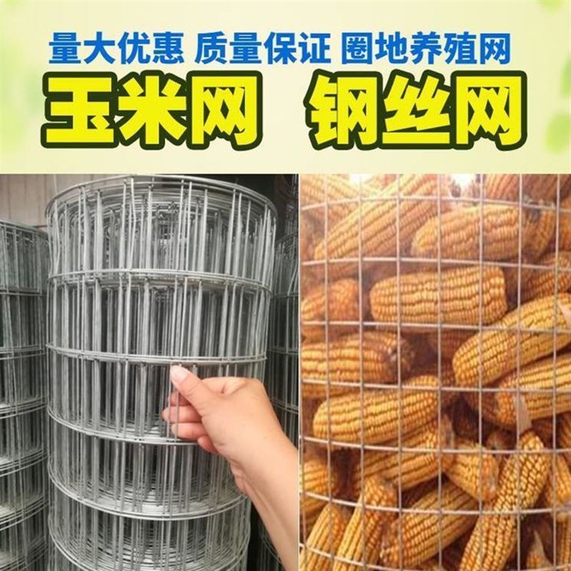 圈玉米网装玉米铁丝网加厚苞米棒子晾晒网L热镀锌钢丝网养殖网格