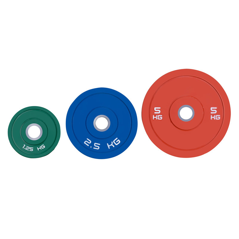 包胶标准赛级抓举挺举配重片小重量奥片比赛片杠铃配重片重量递增