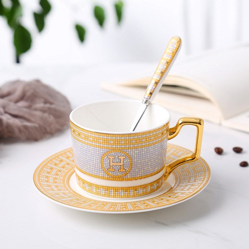 欧式高档新品骨瓷咖n啡杯陶瓷杯英式咖啡杯碟套装下午茶红茶杯送