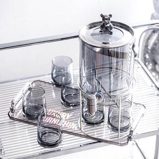 家用大容量冷水壶北欧耐热茶具水具茶杯客厅水杯 ins玻璃杯子套装