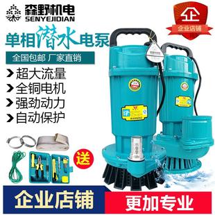 220V消防家用农用小型潜水泵清水井水排污灌溉高扬程自动抽水吸水