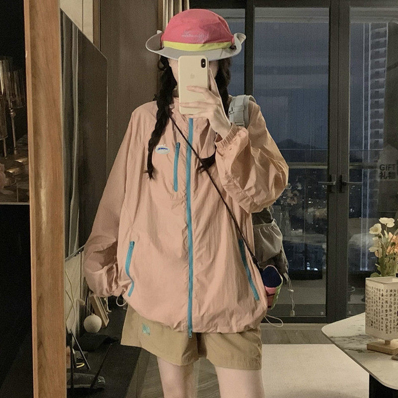 防晒服轻薄外套女2026夏季新短外套