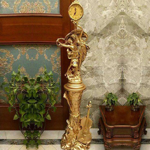 欧式落地钟客厅轻奢立式钟表复古摆件家用大座钟别墅装饰创意摆钟,家居饰品,座钟,淘宝优惠券,粉丝福利购,淘宝优惠卷