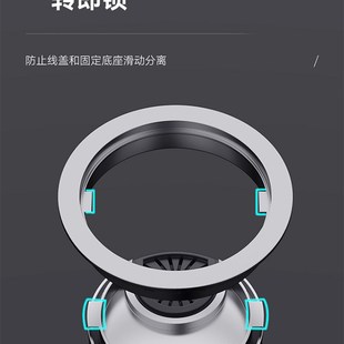 饰圈开孔圆孔盖 电脑办公桌穿线孔盖金属板桌面走线盒封口盖洞口装