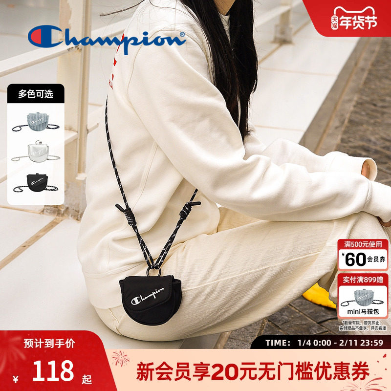 champion冠军26春季新款迷你马鞍包斜挎包耳机包女可爱包挂装饰,箱包皮具/热销女包/男包,马鞍包,淘宝优惠券,粉丝福利购,淘宝优惠卷