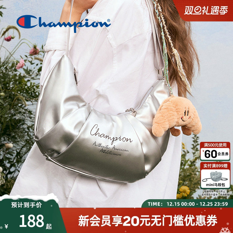 Champion冠军25新款单肩包可颂包男女休闲斜挎包日常百搭包