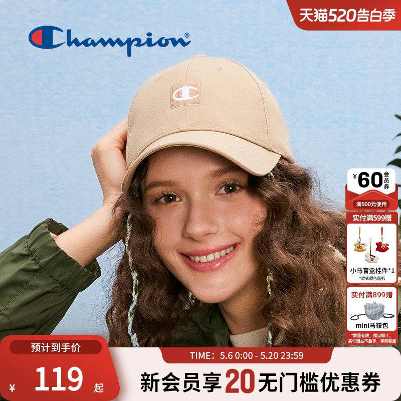 Champion冠军棒球帽休闲情侣潮流遮阳鸭舌帽男女美式透气休闲旅行