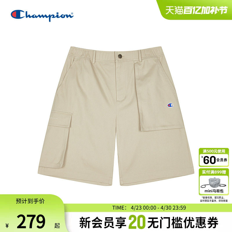 champion冠军男士短裤工装裤贴布大口袋五分裤