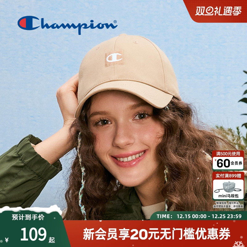Champion冠军棒球帽休闲情侣潮流鸭舌帽美式