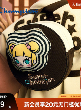 [泡泡玛特联名]Champion冠军官方Molly圆圆包男女双肩包百搭背包