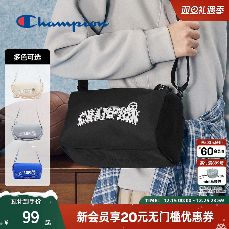 Champion冠军官方单肩包女手提大容量休闲大气风斜挎包男户外
