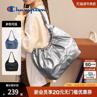 champion冠军25秋季 轻便立体形托特包女牛仔包大容量单肩包 新款