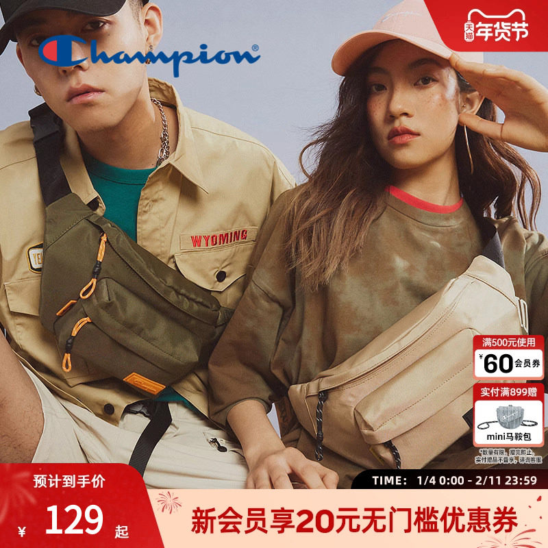 champion冠军情侣胸包大容量腰包户外机能风男女斜挎旅行包包,箱包皮具/热销女包/男包,胸包,淘宝优惠券,粉丝福利购,淘宝优惠卷