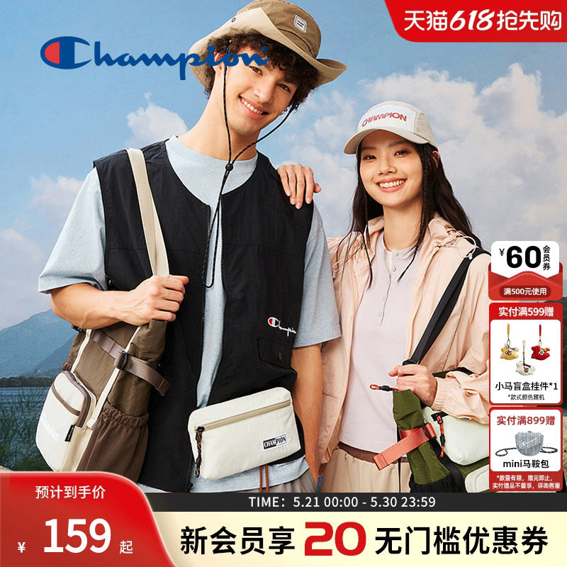 Champion冠军单肩包男漫野大托特包女士户外斜挎包旅游电脑包轻便