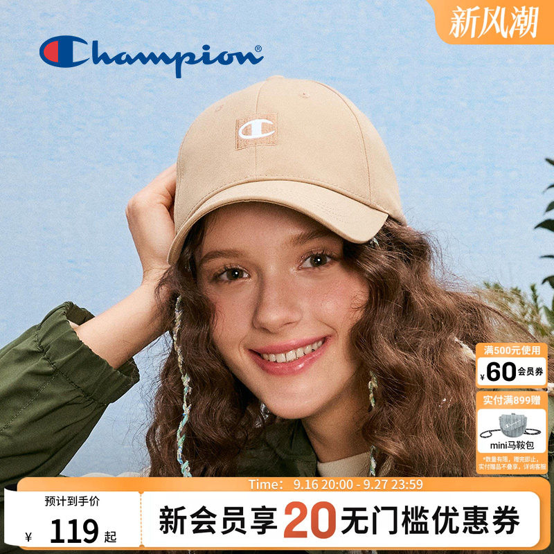 Champion冠军棒球帽休闲情侣潮流遮阳鸭舌帽男女美式透气休闲旅行