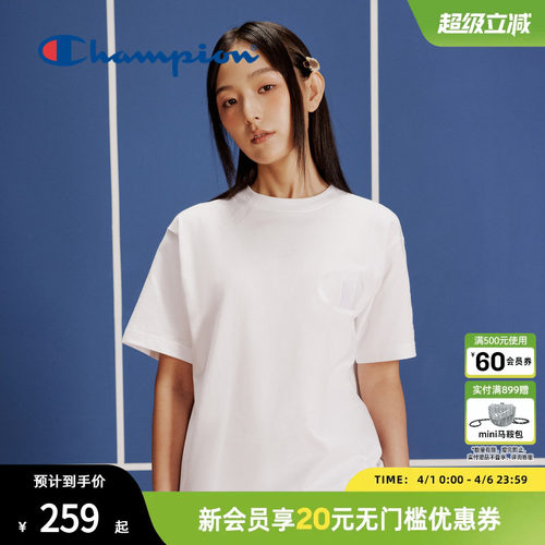 Champion冠军短袖t恤男女同款