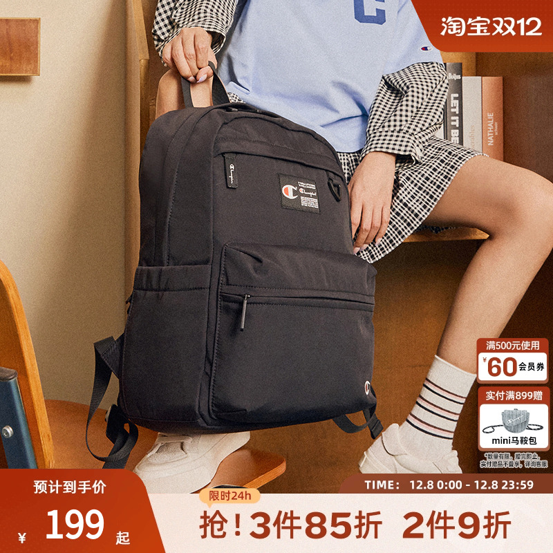 champion冠军男士商务风双肩包