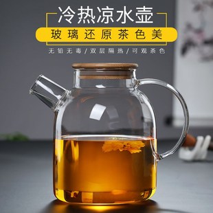 家用电陶炉泡煮茶壶玻璃加厚耐高温单开水壶烧水壶过滤水果花茶壶