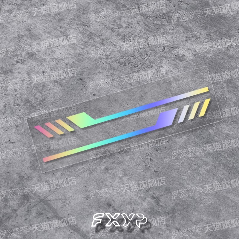 赛博朋克1600摩托车反光贴纸