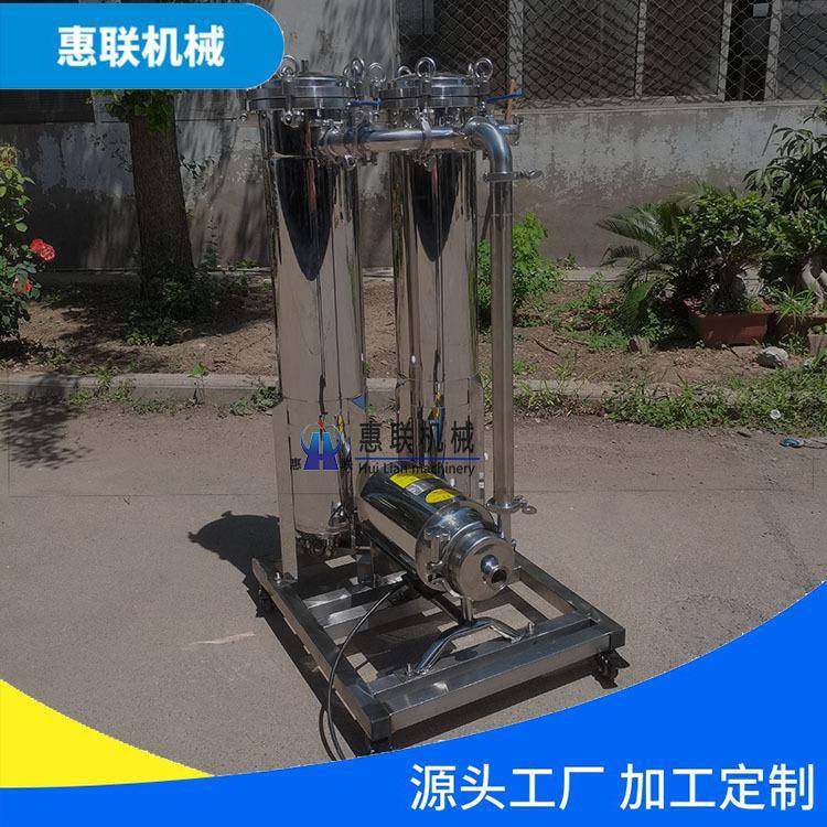 304卫生级不锈钢分离双联过滤器白酒食用油果汁蜂蜜过滤器