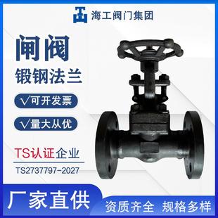 锻钢法兰闸阀Z41H-16C直通式硬密封开关海工阀门集团DN高温密封