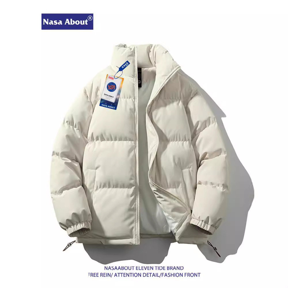 NASA羽绒棉服男女生外套新款冬季棉衣加厚潮牌立领情侣面包服冬装