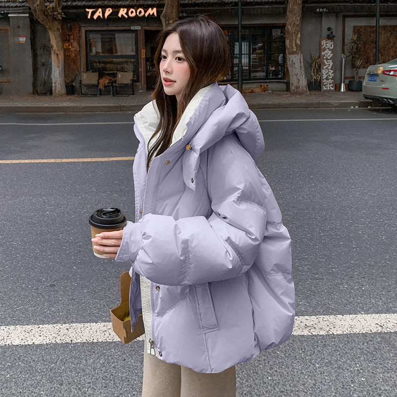 白灵儿羽绒棉服女冬季2025年新款小个子短款加厚爆款棉衣外套