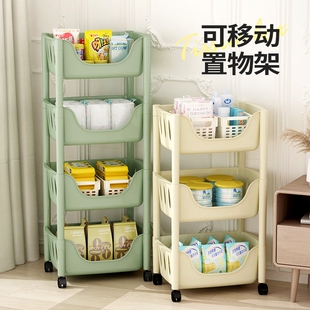 婴儿小推车置物架厨房落地卧室z多层零食移动浴室卫生间收纳储物