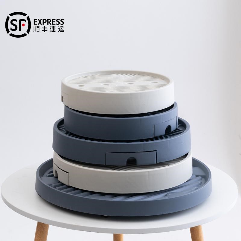 移动花盆托盘万向轮底座带隐形滚轮接水盘花架塑料花盘垫绿植底托