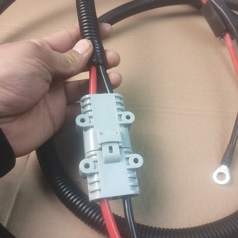 防水驻车空调带线一整套电源插头大功率发电机公母对插接头保险盒