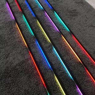 幻彩隐藏led亚克力动态流光隐形黑气氛灯 汽车内饰氛围灯车内改装