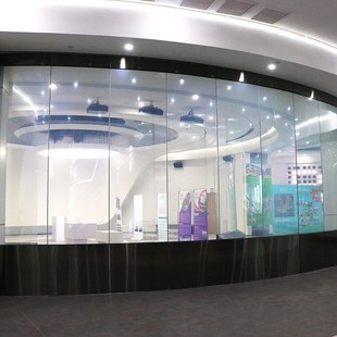 调光玻璃电动隔断 智能移动隔断墙 全自动隔断幕墙 西恩专业生产