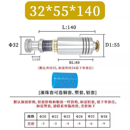 TRP滚珠导柱导套非标定制精密加工冲压模具配件滚动铜套五金用品