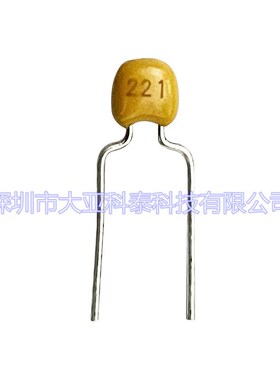 独石电容50V221K 脚距5.08mm 50V220pF0805环保独石电容厂家直销