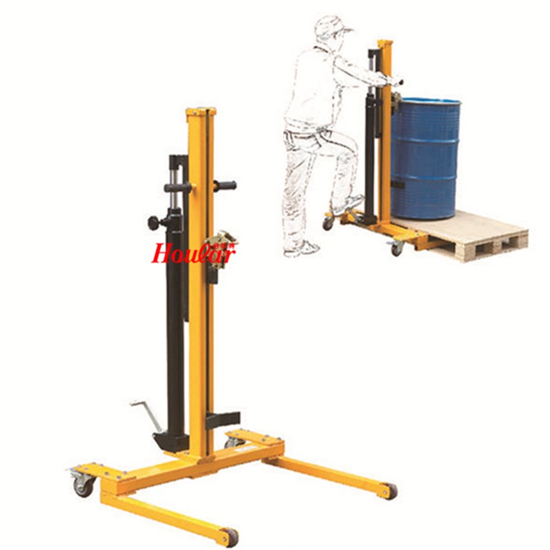 特惠手推升高装卸货简易油桶车300KG手动液压油桶搬运车CA-B302