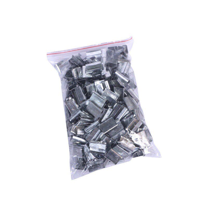 塑钢打包扣 19扣1608塑钢扣镀锌打包扣pet塑钢扣塑钢带打包扣