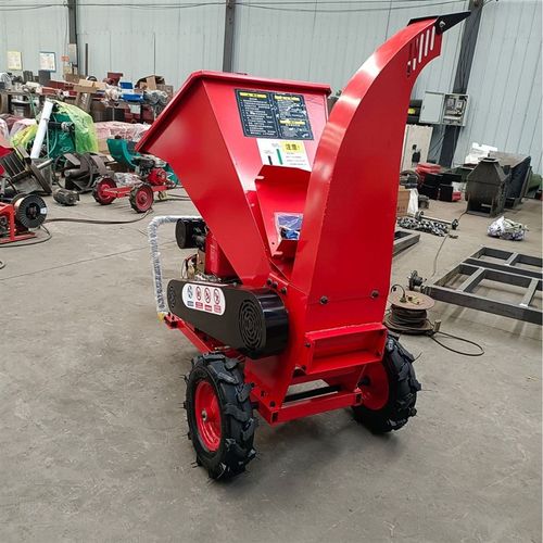 园林果园树枝粉碎机手推移动式木材粉碎机树叶柴油可移动粉碎设备