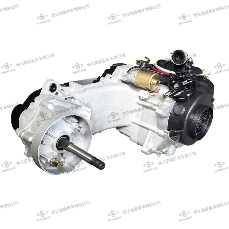 建豪厂家直销 踏板摩托车GY6-50/80cc长箱体发动机总成12寸轮43CM