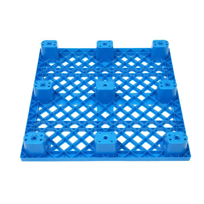 1010网格九脚塑料拖盘1000*1000*150物流托盘叉车拖板仓库防潮板