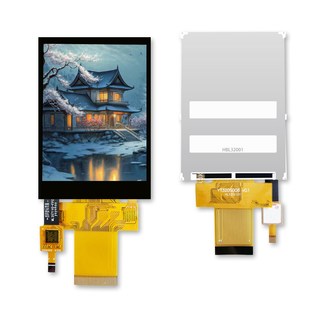 3.2寸TFT液晶屏 ST7789插接40p兼容8080和SPI串口电阻电容触摸LCD