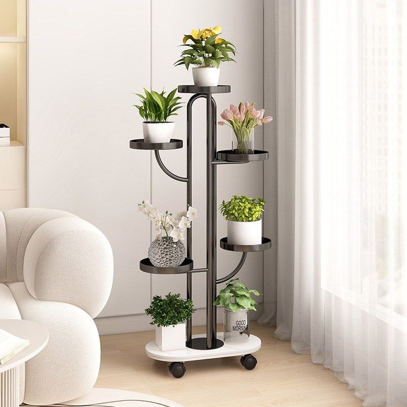 多肉花架阳台置物架家用铁艺客厅落地式花架子多层可移动花盆托架,住宅家具,花架/花几,淘宝优惠券,粉丝福利购,淘宝优惠卷